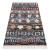 Covor modern BELLE BR36A fekete si roz Franjuri, 180x270 cm, Dreptunghi, Polipropilena