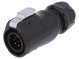 Conector circular tată 9 pini aurit 5A