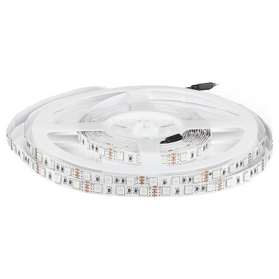 Banda LED 12V SMD5050 60LED/m 10.8W/m 900lm RGB IP20 5m V-TAC SKU-212120 foto