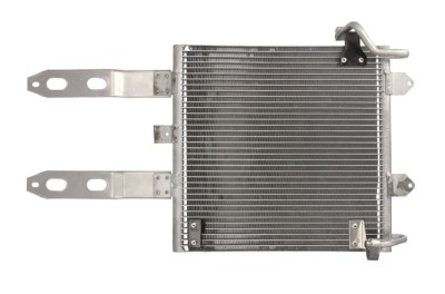 Condensator climatizare Seat Arosa, 10.1999-06.2004, motor 1.0, 37 kw; 1.4, 74 kw benzina, cutie manuala, full aluminiu brazat, 385 (345)x363x16 mm, foto