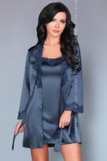 LIV93-4 Set lenjerie fina, 3 piese, halat, rochie, chilot - Livia Corsetti