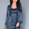 LIV93-4 Set lenjerie fina, 3 piese, halat, rochie, chilot - Livia Corsetti