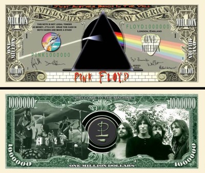 !!! SUA = FANTASY NOTE (TJ6) = TRUPA &amp;#039;&amp;#039; PINK FLOYD &amp;#039;&amp;#039; - 2015 - UNC foto