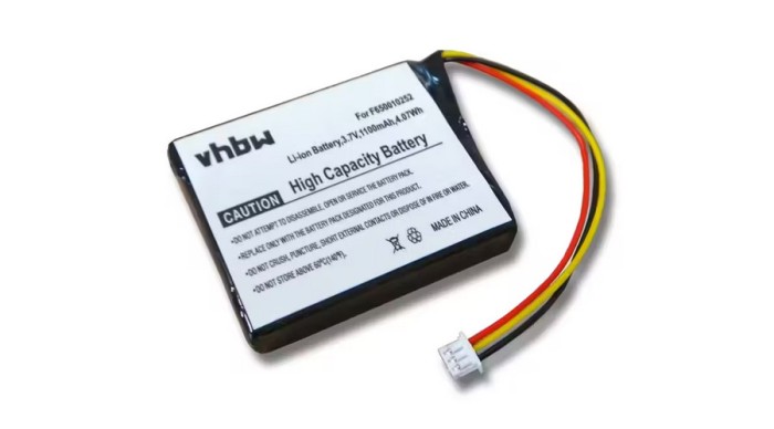 &Icirc;nlocuire baterie GPS VHBW pentru Maxwell IPC653443 - 1100mAh, 3.7V