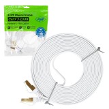Cumpara ieftin Aproape nou: Cablu de retea plat S/STP CAT7 PNI U7075W, 2 x RJ45, 4 perechi de fire