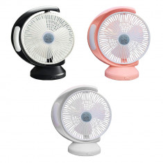 Ventilator de birou cu lumina LED QG5590 , USB, 3 modele