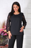 Bluza Eleganta Fani Negru - 58Marimea