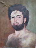 Portret de barbat cu barba, Portrete, Ulei, Realism