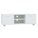 Cumpara ieftin Comoda TV, alb, 120x40,5x35 cm, lemn prelucrat