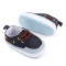 Pantofiori bleu cu bleumarine tip mocasini (Marime Disponibila: 3-6 luni