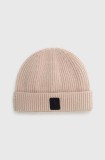 Neil Barett căciulă din amestec de l&acirc;nă FISHERMAN BEANIE culoarea bej, PBCP335.V9505.9601