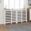 VidaXL Mască pentru calorifer, alb, 210x21x85 cm, lemn masiv de pin 822612