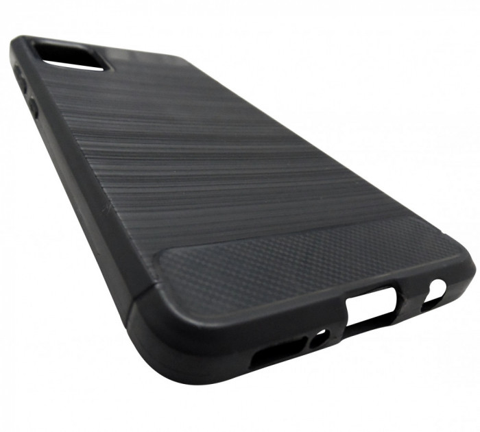 Husa Forcell Carbon silicon neagra pentru Samsung Galaxy A51 (SM-A515F)