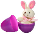 Ou de jucarie pentru Egg Hunt cu plus iepuras surpriza pentru copii, multicolor