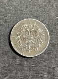 Moneda 20 helleri 1916 Austria