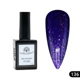 Oja semipermanentă Global Fashion, Gel polish&nbsp;Elite Glow 15&nbsp;ml,&nbsp;136