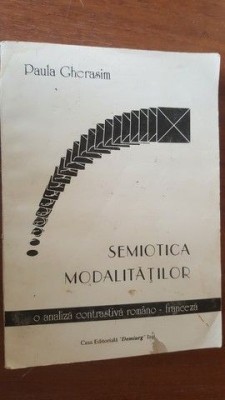 Semiotica modalitatilor- Paula Gherasim foto