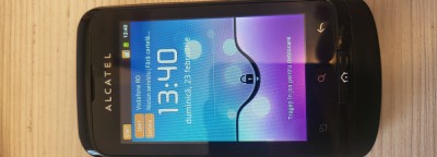 Smartphone Alcatel Onetouch 918D Dual sim Black Livrare gratuita! foto