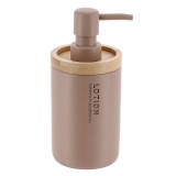 Dispenser Săpun Polirășină 280 Ml &ndash; Cappuccino/Bamboo