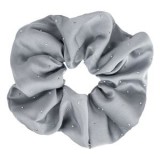 Elastic de păr textil gri cu strass argintiu, 1 bucată, CMCLASS
