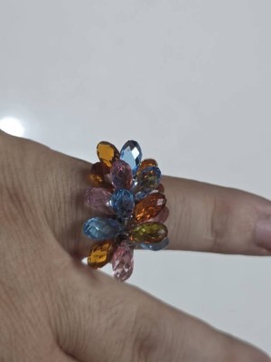 Soperb inel vintage argint si swarovski foto