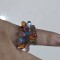 Soperb inel vintage argint si swarovski