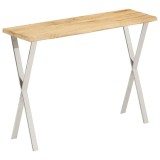 Cumpara ieftin Masa consola, margini naturale, 105x33x76 cm, lemn masiv mango