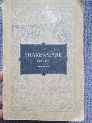 SHAKESPEARE - OPERE vol 7 - 1959, 722 pagini foto