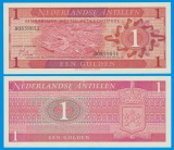 ANTILELE OLANDEZE █ bancnota █ 1 Gulden █ 1970 █ P-20 █ UNC █ necirculata
