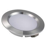 Spot led ingropat cu fire alb natural 12V 2-2.5W rama silver cu atingere