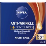 Crema de noapte Nivea Anti-rid 65+, 50 ml