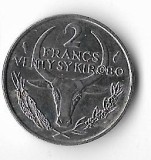 Moneda 2 francs 1982 - Madagascar