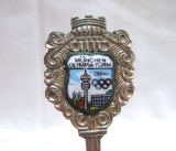 LINGURITA ARGINT MASIV 800 MEDALION PORTELAN DECOR JOCURILE OLIMPICE MUNCHEN 11 CM 11.76 GR