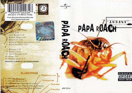 Casetă audio Papa Roach &lrm;&ndash; Infest, originală