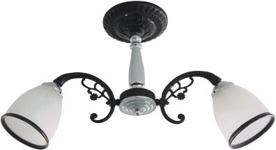 Lustra Flavum Crom+Negru+Alb 2xE27 60W foto