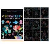 Set 9 pagini de colorat razuibile pentru copii, sirene, Oem