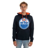 Edmonton Oilers hanorac de bărbați cu glugă Core 47 BALLPARK Pullover Hood Fall Navy - M, 47 Brand