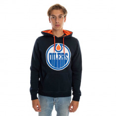 Edmonton Oilers hanorac de bărbați cu glugă Core 47 BALLPARK Pullover Hood Fall Navy - M