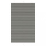 Jaluzea plisată Antracit 120x200 cm Lățime țesătură 119,4 cm