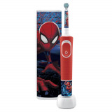 Cumpara ieftin Periuta de dinti electrica Oral-B Vitality Spiderman Power, 2 programe, 1 capat, Trusa de calatorie