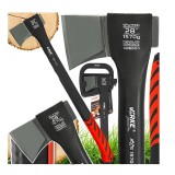 Topor universal pentru tamplarie, maner cauciucat din fibra de sticla, lungime 70 cm greutate 1570G, Verke