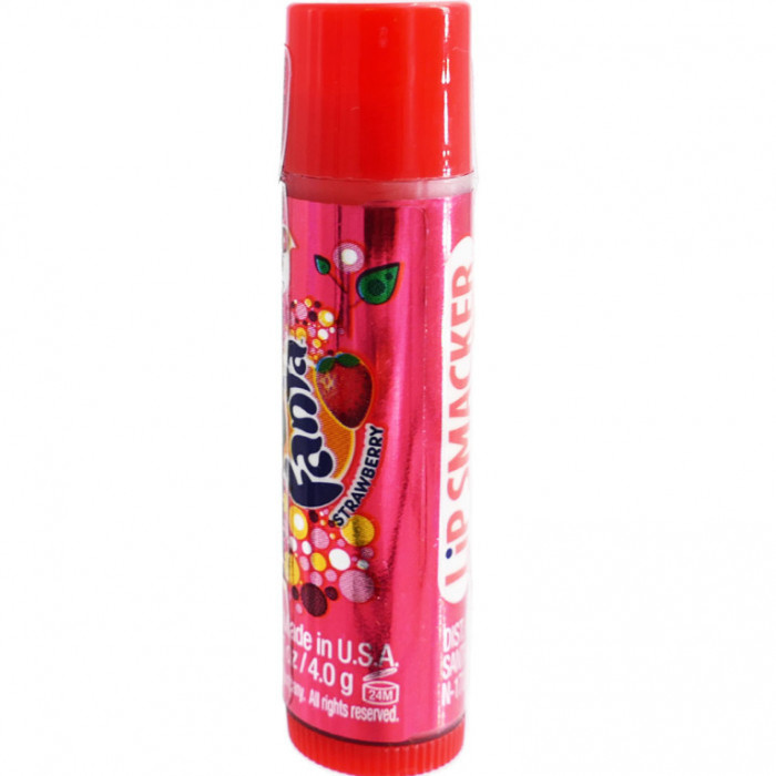 Balsam de Buze, Lip Smacker, Fanta Strawberry, Ingrijire si Hidratare Buze, Aroma Capsuni, 4 gr