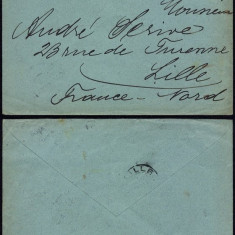 Austria 1905 Postal History Rare Old Cover Vienna to Lille France DB.295