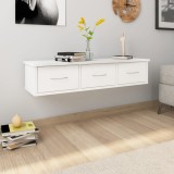 vidaXL Raft de perete cu sertare, alb, 88x26x18,5 cm, PAL