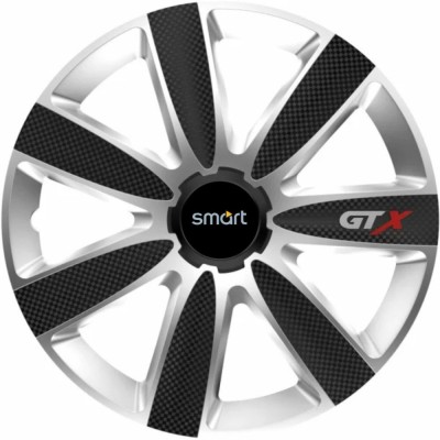 Set 4 Capace Roti GTX Carbon Gri-Negru R17, Pentru Smart foto