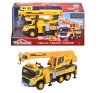 Camion cu Macara Volvo Majorette, Lumini si Sunete, Brat Telescopic 35cm