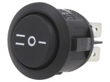 Comutator Rocker DP3T ON-OFF-ON 10A/28VDC Negru