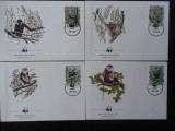 Vietnam-WWF,FDC maimute-set complet