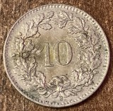C50 - Moneda foarte veche - Elvetia - 10 rappen - 1964