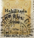 Timbre America Interbelica TMB1AMC Peru supratipar